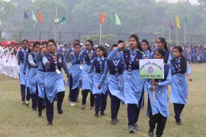 গুরুকুল গার্ল ইন রোভার স্কাউট এর মার্চপাস্ট-The Marchpast of Gurukul Girl in Rover Scout